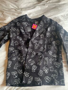 NWT dressed in Lala- astrology blazer Graphic Blazer with White oversized